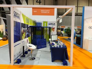 QDeck stand at UK Construction Week 2022